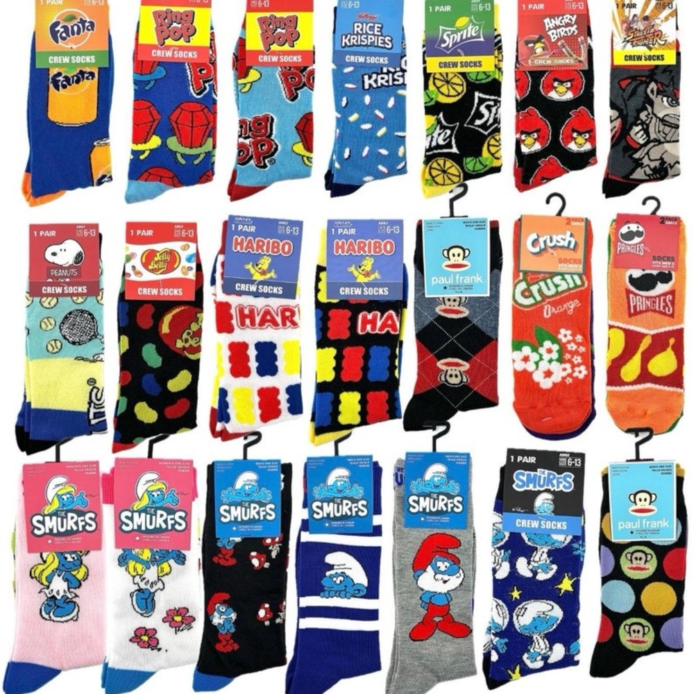 New 5 Socks, for $10.00 Men, Women, Teens, or kids Colorful funny gift bundle - Picture 2 of 13